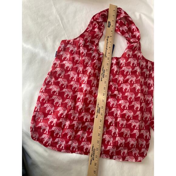 Red nylon blu bag shopping bag - Picture 5 of 8